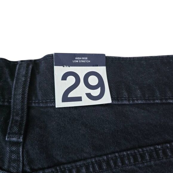 Gap 3" Cheeky Shorts Women's Size 8 Black Denim High Rise Low Stretch NWT - Picture 6 of 7